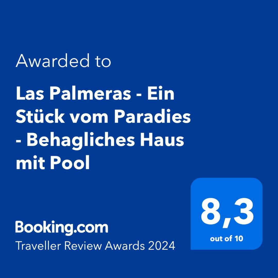 Las Palmeras - Ein Stueck Vom Paradies - Behagliches Haus Mit Pool 阿尔戈多纳莱斯 外观 照片